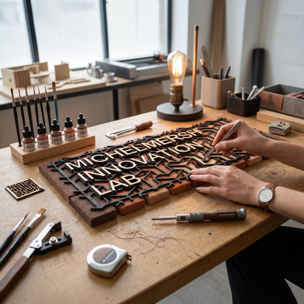Crafting a company sign